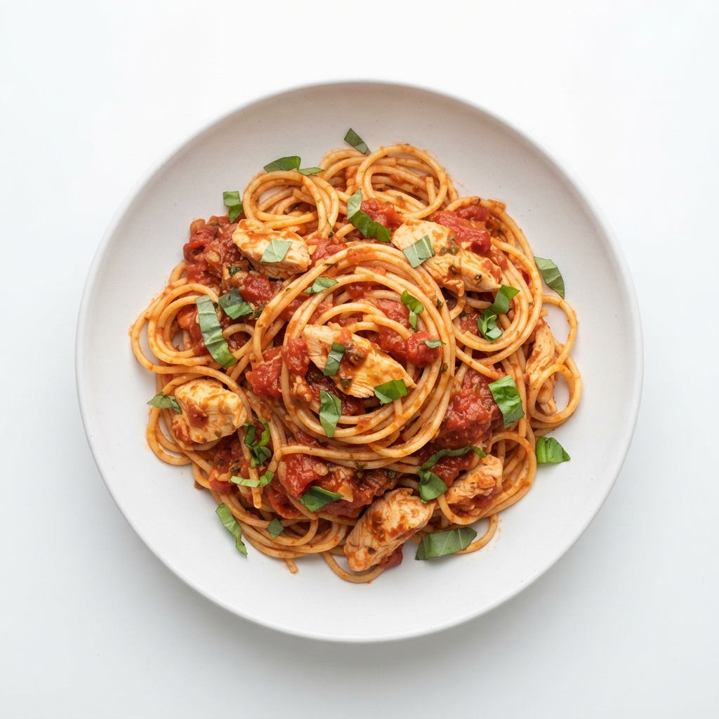Chicken Pomodoro Spaghetti — frozen ready meal